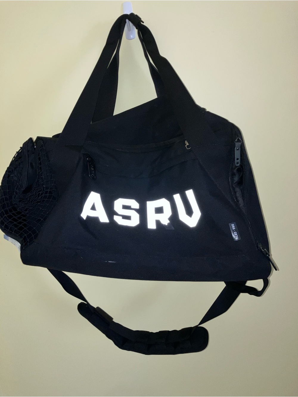 ASRV Gym Duffel Bag Carryall Travel Carrier Black Lightweight backpack school